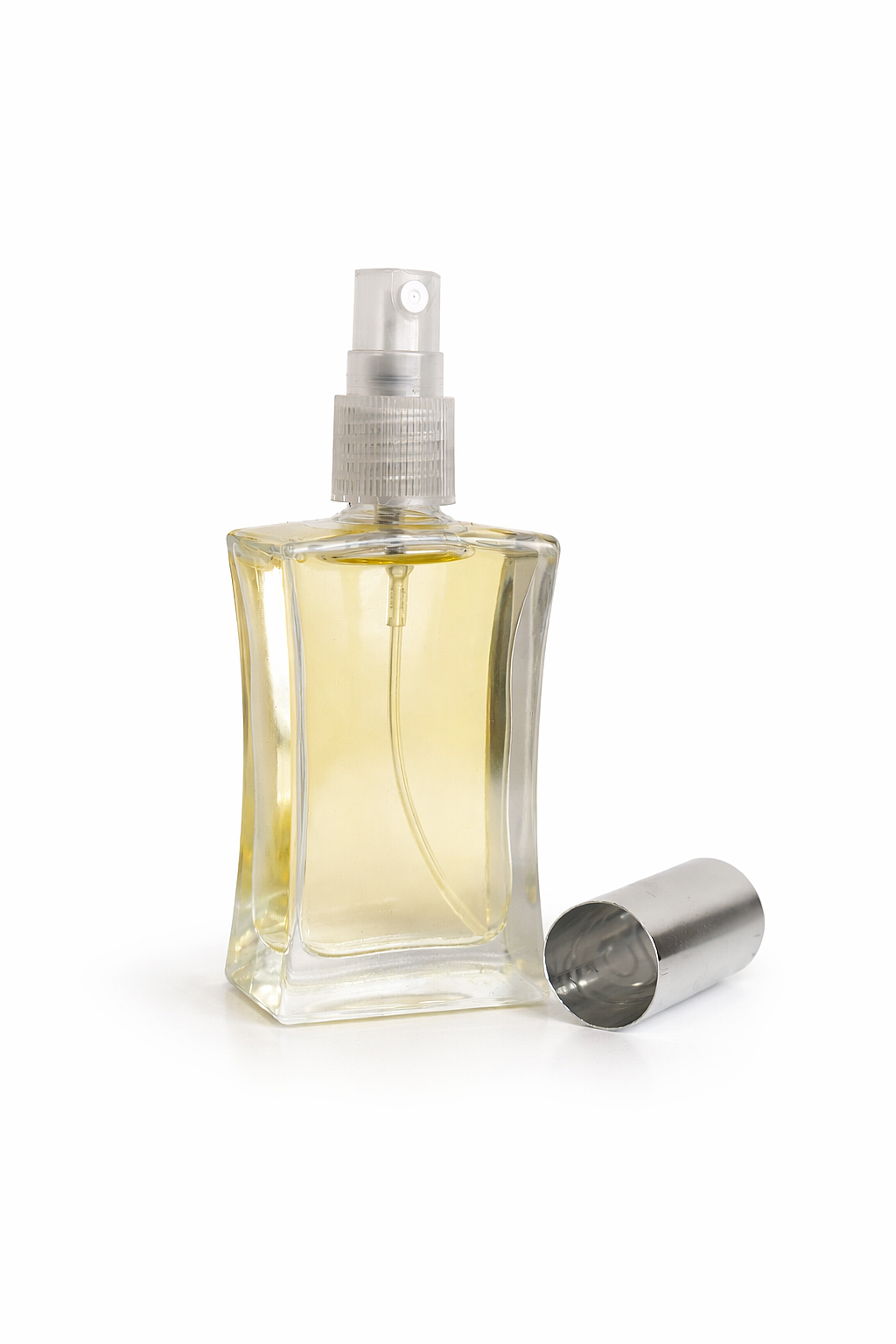 Vidalı İnce Belli Açık Parfüm Şişesi - 50ml - Şelale (1)