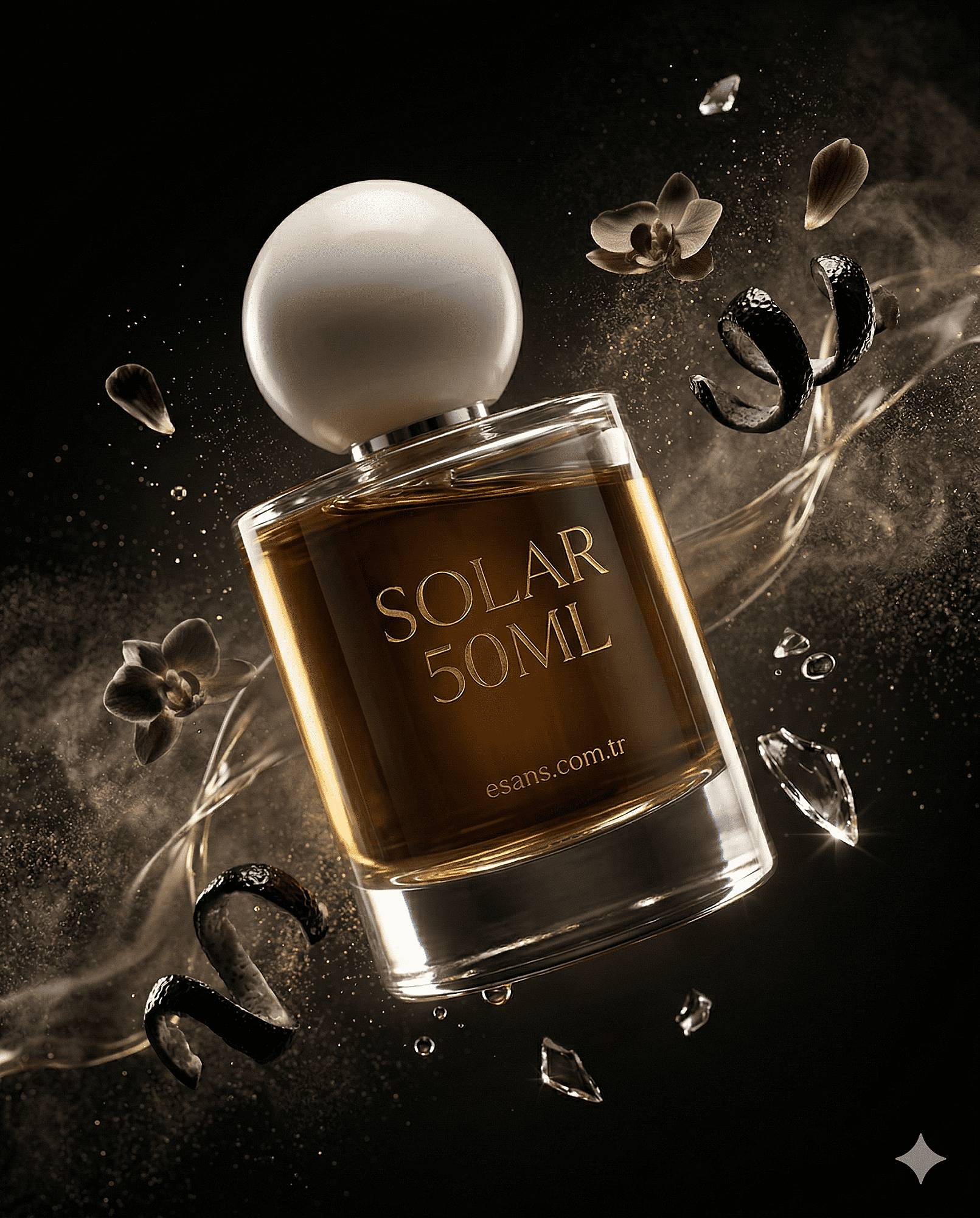 SOLAR 50 ml Vidalı Parfüm Şişesi Takımı - Şelale (1)